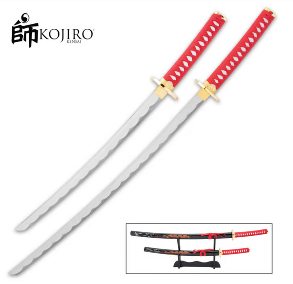 Kojiro Chinese Sea Serpent Sword Set - High Carbon Steel Blades