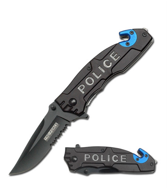 Tac-Force Police Assisted Knife w/Seat Belt Cutter