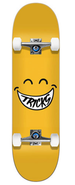 Tricks Smiley Mini Skateboard Complete 7.37"