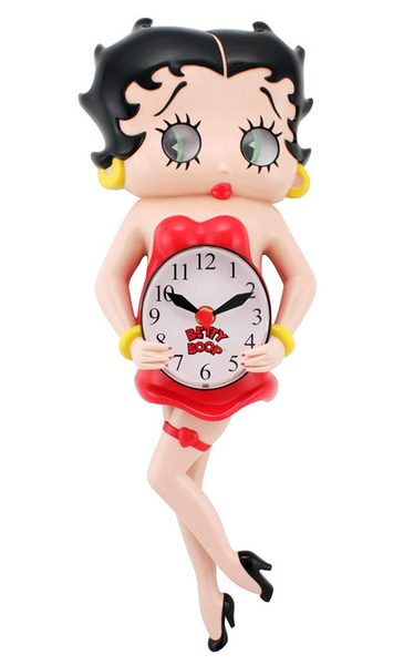 Betty Boop 3-D Motion Clock|Multi-Colored