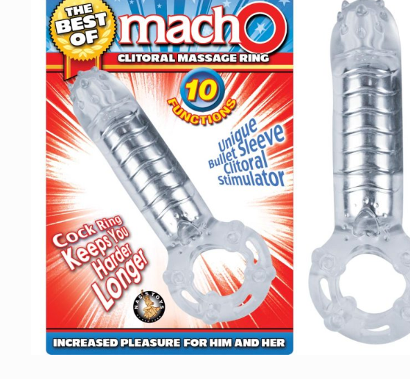 The Best Of Macho Clitoral Massage Ring-Clear