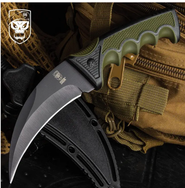 Soa® Battle Talon Karambit Knife And Sheath