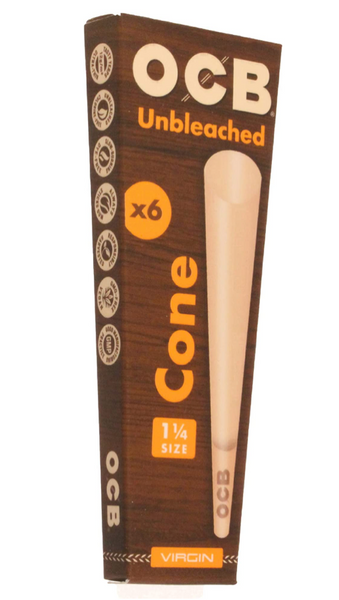 OCB Unbleached Virgin King Size Cones