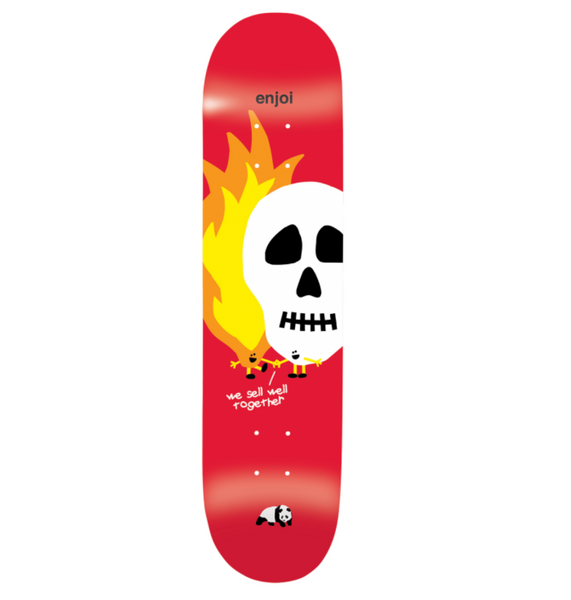 Enjoi Skateboards - Skulls And Flames Deck-8.25"
