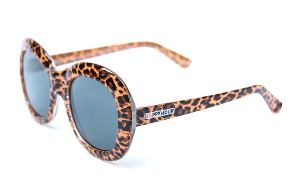 Happy Hour Shades - Beach Party Leopard - Sunglasses