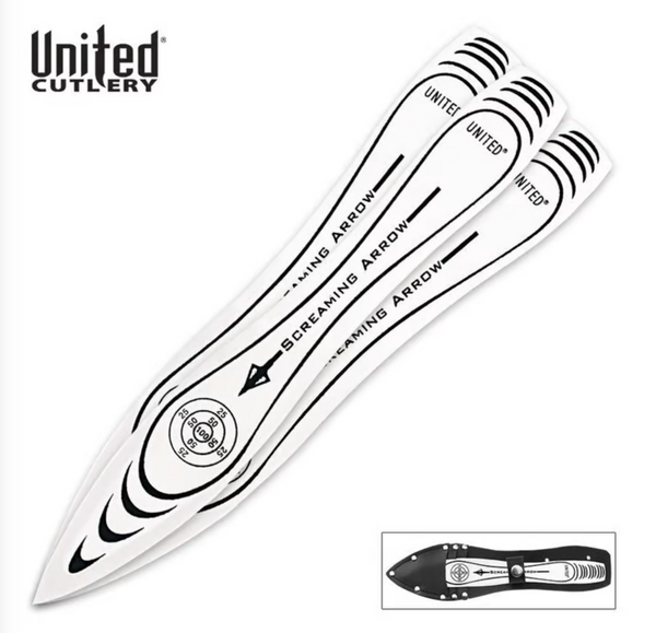 Screaming Arrow Triple Throwing Knife Set