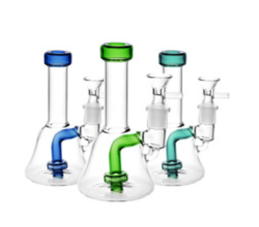 Clear As A Bell Mini Glass Water Pipe | 6" | 14mm