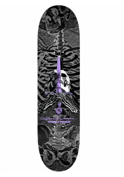 Powell Peralta Skateboards - Rodriguez Skull & Sword Deck - 8.5"
