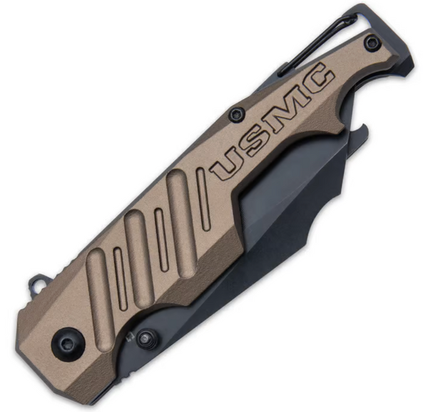 USMC Brewski Pocket Knife With Bottle Opener