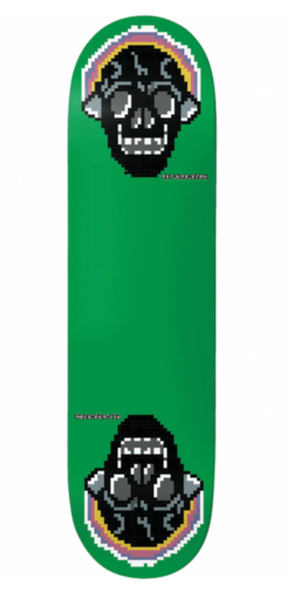 917 Skateboards-Green Skull Call Me Deck-8.0"