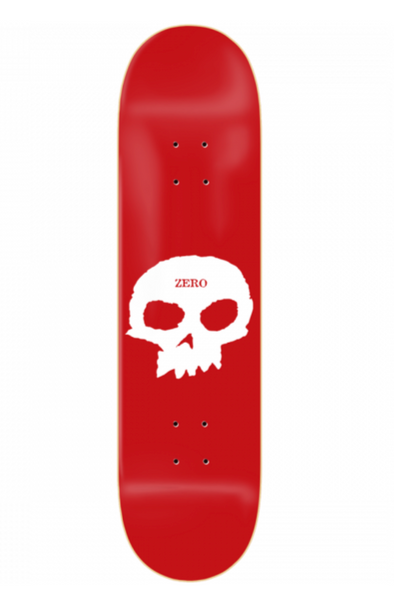 Zero Skateboards -  Single Skull Deck - 8.5" Red