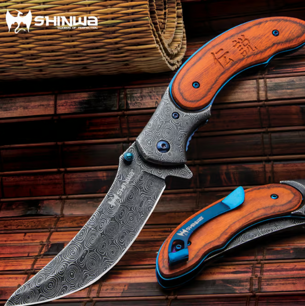 Shinwa Bloodwood Pocket Knife - Shinigami