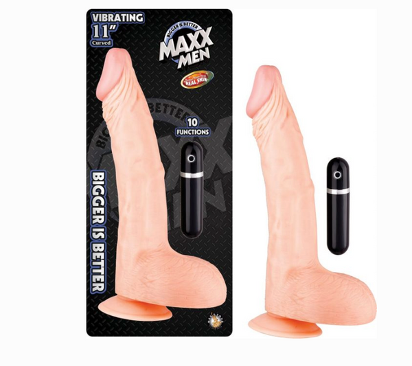 Maxx Men Vibrating 11″ - White