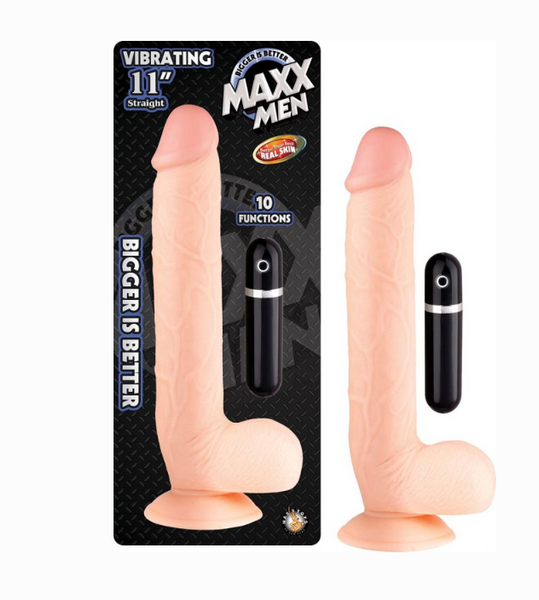 Maxx Men Vibrating 11″ - White
