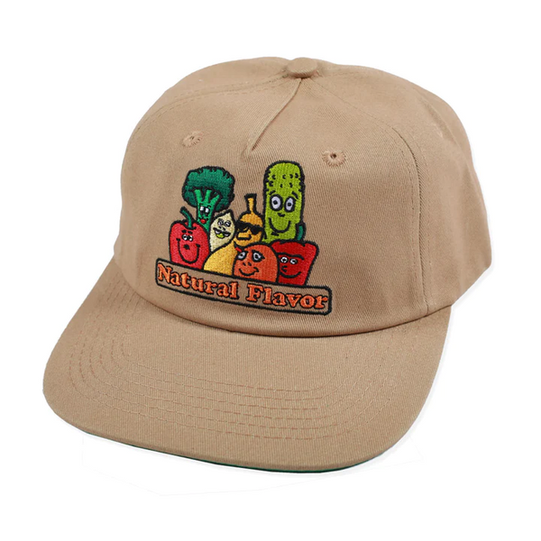 Traffic Skateboards - All Natural Flavor Snapback Hat - Khaki