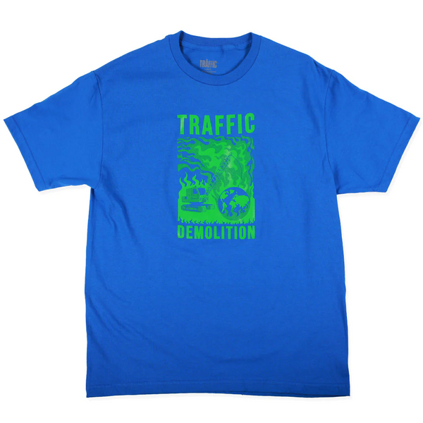 Traffic Skateboards - Demolition T-shirt - Royal Blue