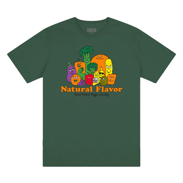 Traffic Skateboards -  All Natural T-shirt - Forest Green