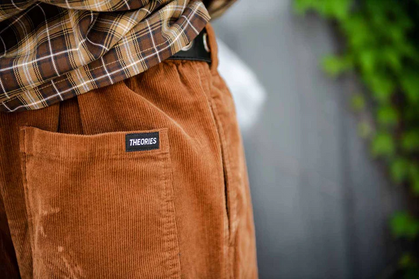 Theories - Cord Stamp Lounge Pants - Rum