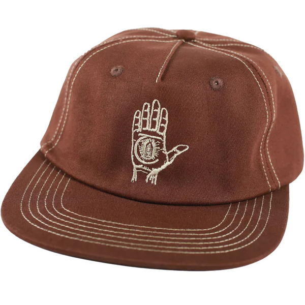 Theories - Hand of Theories Strapback Hat - Chocolate Contrast Stitch