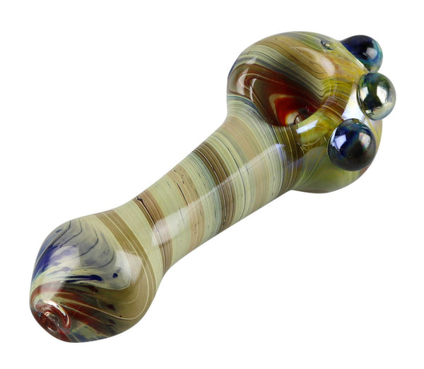 Twisted Earth Tone Spoon Pipe - 4.75"