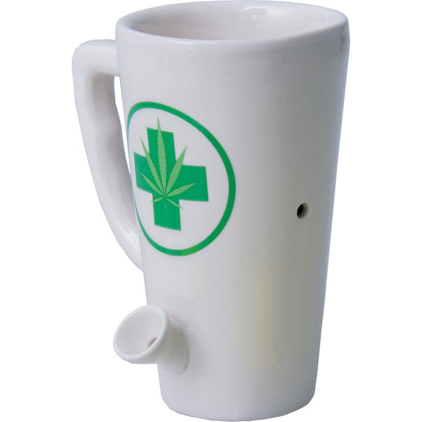 Mug Pipe Hemp Leaf