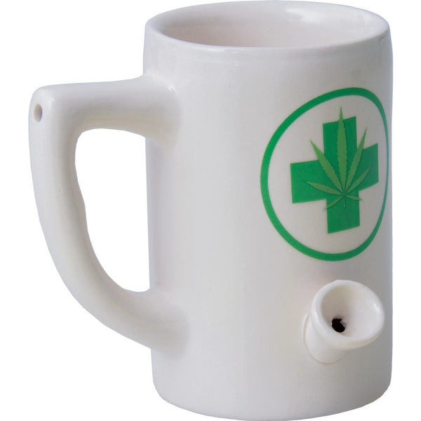 Mug Pipe Hemp Leaf