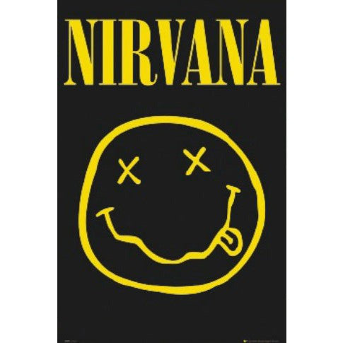 Nirvana Smiley Face Poster