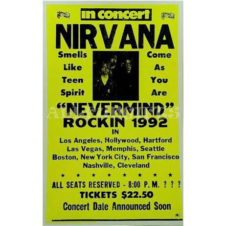 Nirvana Live Concert Poster