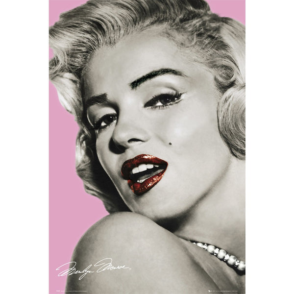 Marilyn Monroe Pink Poster