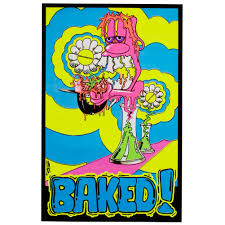 Baked! Blacklight Poster