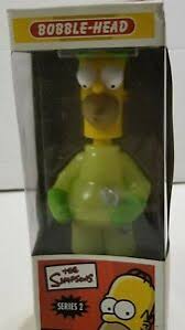 The Simpsons Series 2 Funko Glow In The Dark Homer Bobblehead (Rare)