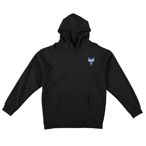 Venture Trucks - Heritage Logo Hoodie / Sweatshirt - Black - XL