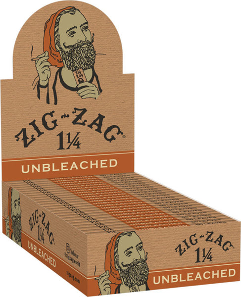 Zig Zag Unbleached Rolling Papers - 1 1/4"