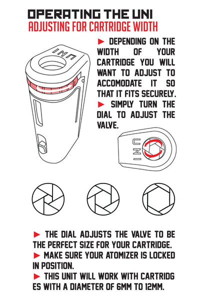 Wulf Mods - UNI Adjustable Cartridge Vaporizer