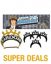 Groom to Be Groom Crown Set