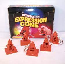 Expression Traffic Cones Key Chains