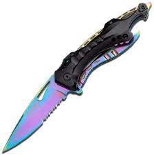 Tacforce - Spring Assisted Knife Rainbow