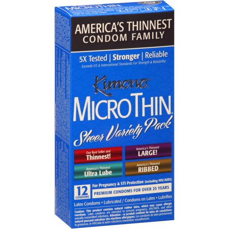 Kimono Micro Thin Variety Pack Condoms - Box of 12