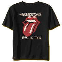 Rolling Stones 1975 US World Tour Tongue T-Shirt