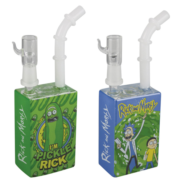 Rick and Morty Glass Box Oil Rig - 7.75"