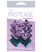 Pastease Color Changing Flip Sequins Cross - Purple/Turquoise O/S