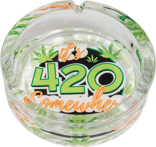 Glass 420 Somewhere Ashtray