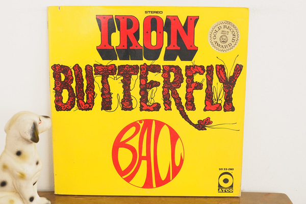 Framed Vintage Iron Butterfly Ball Record 1970 Vinyl LP Album