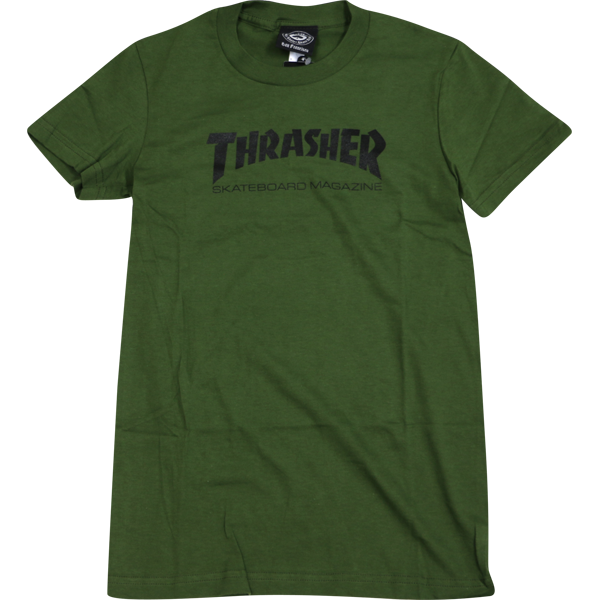 Thrasher Mag Logo Girls Ss -Army