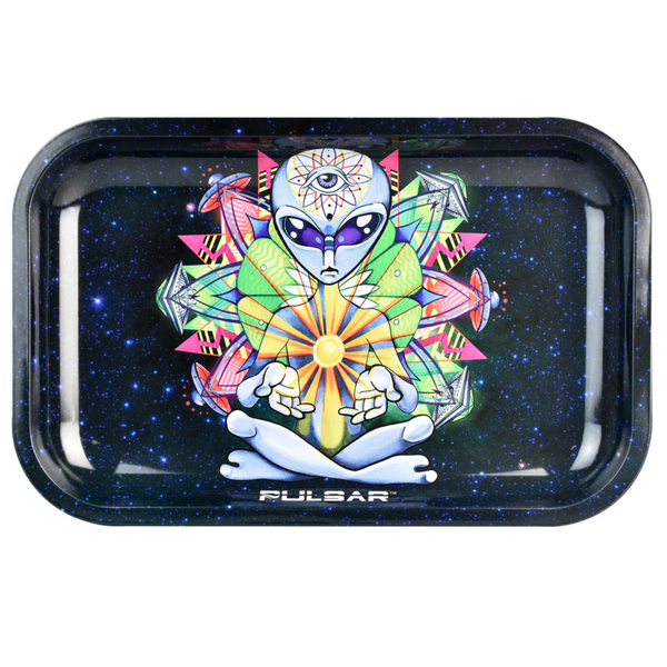 Pulsar Rolling Tray Artist Series | Psychedelic Alien | 11"x7"