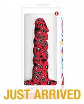 Collage Goth Girl Twisted Silicone Dildo