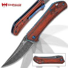 Shinwa Nanashi Bloodwood Assisted Opening Pocket Knife