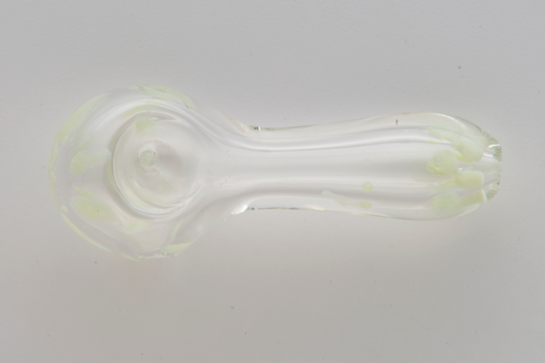Glass Pipe Clear Swirl