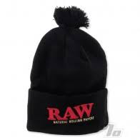 RAW X Rolling Papers Pompom Hat-Black