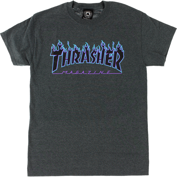 Thrasher Flame Grey Heather/Blue